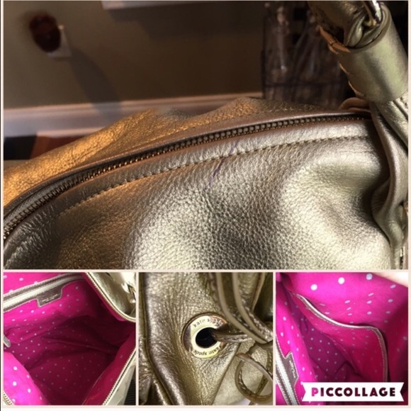 Kate Spade Gabi glittery gold hobo bag - Picture 5 of 6
