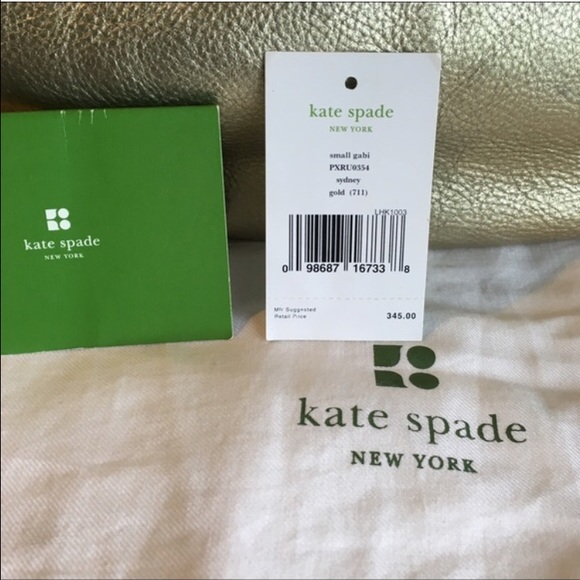 Kate Spade Gabi glittery gold hobo bag - Picture 6 of 6