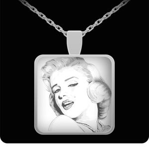 Monroe Graphic Pendant Necklace