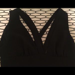 BCBG Black skinny knee length dress