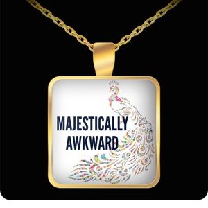 Peacock Fashion Graphic Necklace