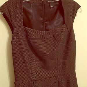 Gray White House Black Market dress