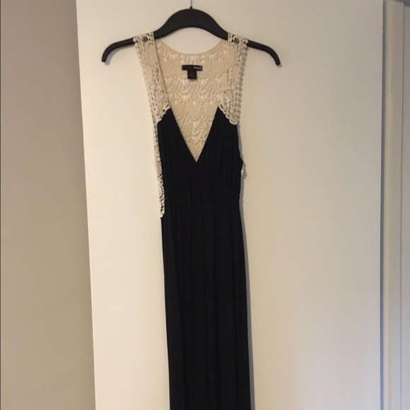 Aqua black maxi dress - Picture 1 of 7