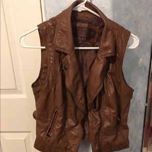 Leather vest