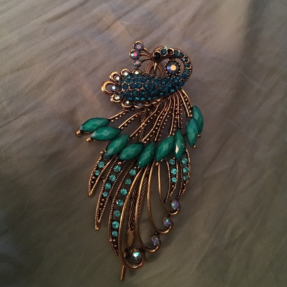 no known brand Accessories - Peacock clip for hair or accessory