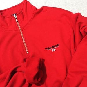 Men's - Vintage Polo Sport Quarter Zip Sweater