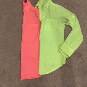 Express button up blouse bundle