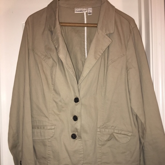 croft & barrow Jackets & Blazers - Tan Woman's blazer