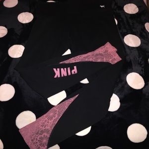 VS PINK YOGA LEGGINGS