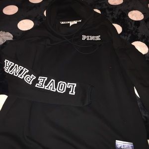 VS PINK COWL HOODIE SWEATSHIRT PULLOVER