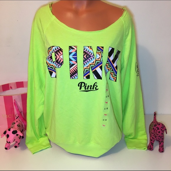 PINK Victoria's Secret Tops - 🚫SOLD🚫NEW PINK VS SLOUCHY CREWNECK SWEATSHIRT
