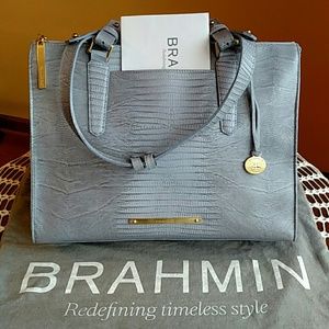 Brahmin Anywhere Tote Chambray Fashion
