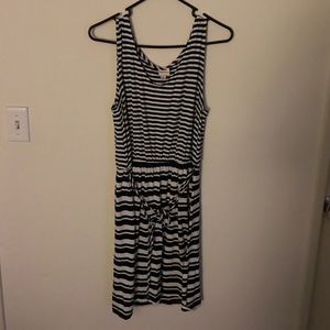 Merona (Target) striped dress. Elastic/tie waist