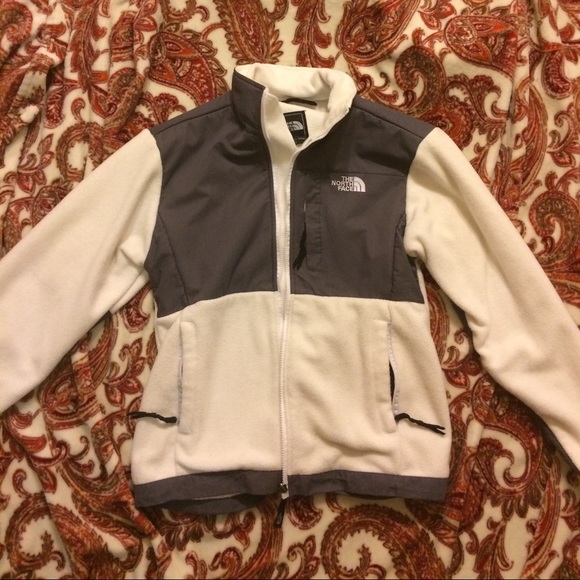 The north face cream/white/gray jacket