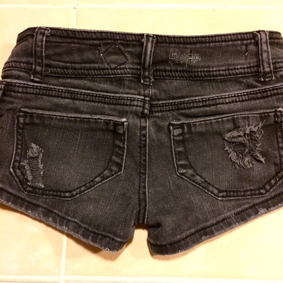 Distressed Denim Shorts - Picture 3 of 3