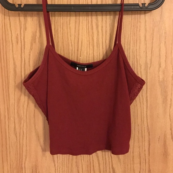 Rust colored crop tank