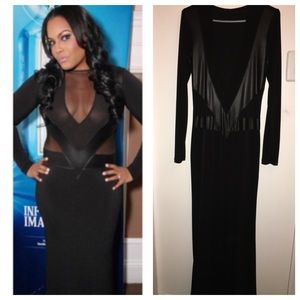 Sexy long black dress