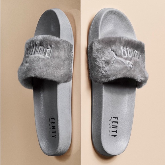Puma Fenty Slides by Rihanna in gray