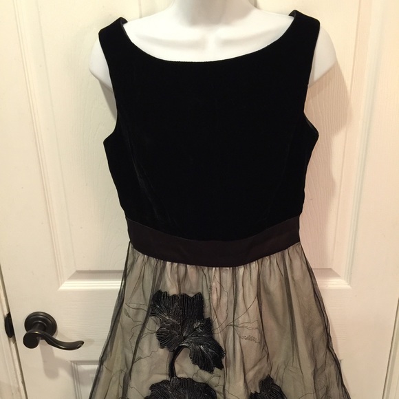 Donna Ricco New York SZ 6 Dress w/Velvet Bodice