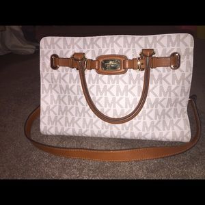 Michael kors hamilton vanilla large tote