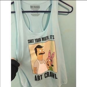 Bobs burgers racer back tank top.