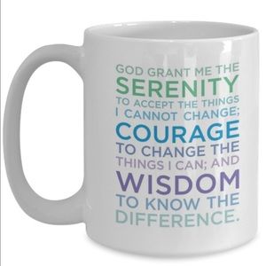 Serenity prayer ceramic mug