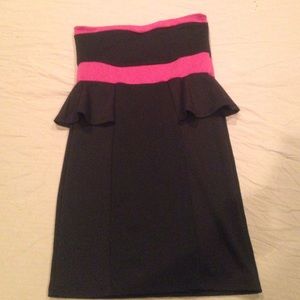 Black and pink wet seal dress