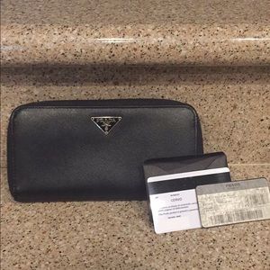 Black Prada wallet