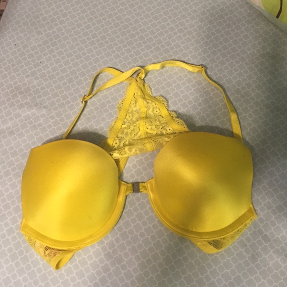 Victoria secret yellow Racerback bra 34A