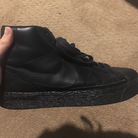 vintage leather nike high tops