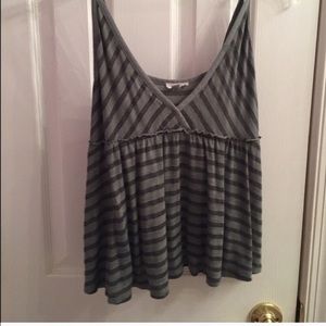 Moss striped tank top
