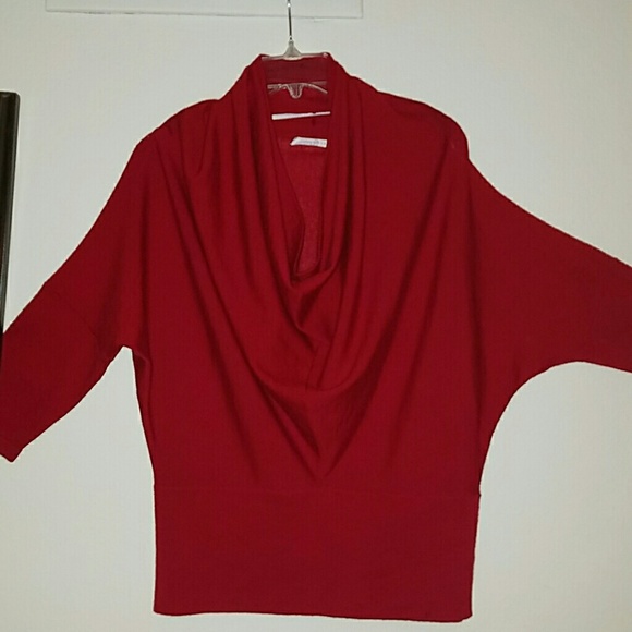 Natori Marino Wool Red Sweater
