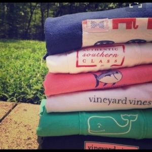 Look for any southern prep shirts. Medium/Large