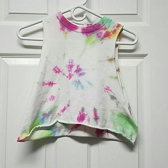 Tie dye muscle tee