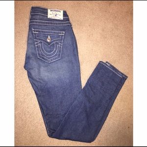 SOLD! True Religion skinny jeans