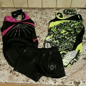GK Leotards W/Matching Scrunchies