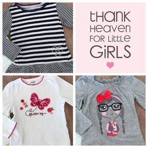 Bundle of 3 long sleeve shirts 2T