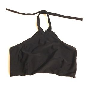 Black Rachel Pally Galapagos high neck bikini top