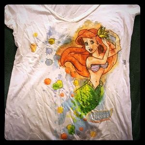 Disney Adult Little mermaid  shirt.