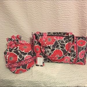 Vera Bradley Duffel and lined laundry bag
