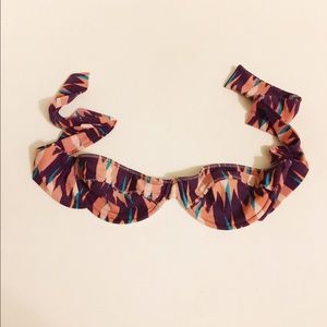 Acacia strapless bikini top in cantik, small