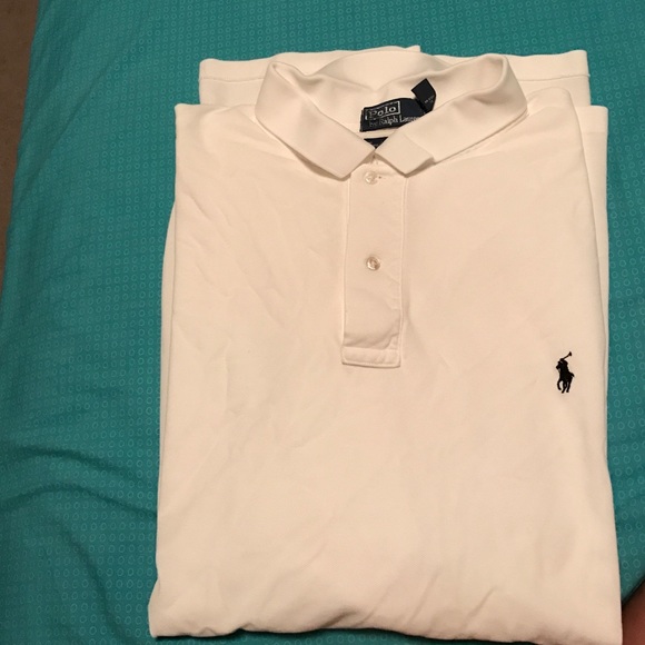 Men's white polo shirt!
