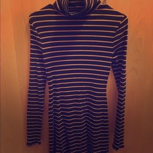 Urban Outfitters black & brown turtleneck dress