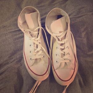 High Top White Converse