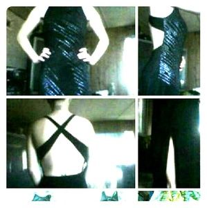 Beautiful long black evening gown