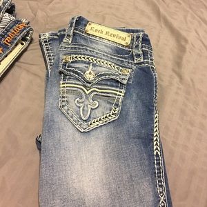 Rock revival jeans size 26 worn once.