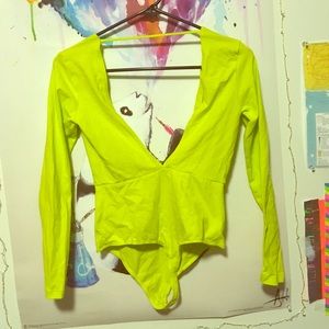 American apparel lime green bodysuit. Never worn!