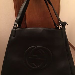 Inspired black soho purse