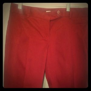 Ann Taylor Loft petites red pants
