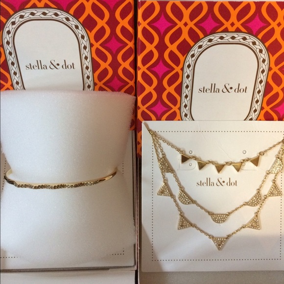 *Matching Set* Stella & Dot Pave Necklace & Cuff